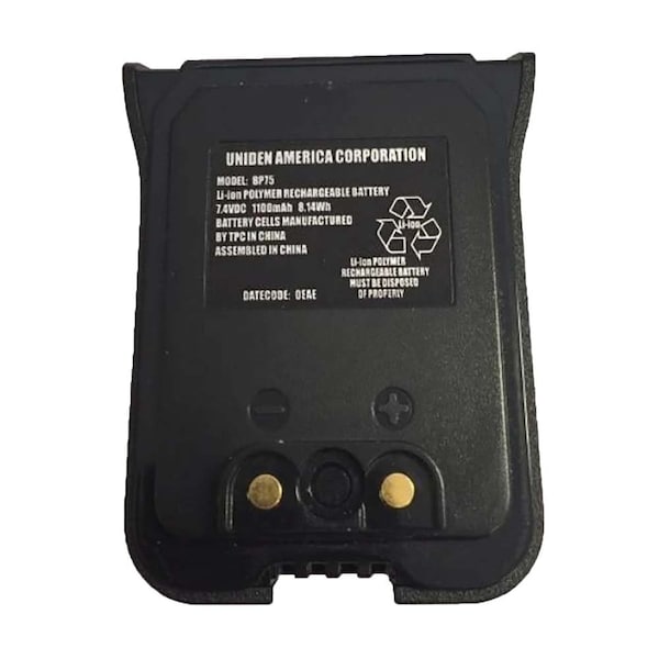Uniden Battery Pack f/MHS75 BBTH0927001 Zoro